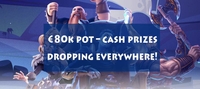Gigantic €80,000 Cash Drop Tournament at Casino Gods!
