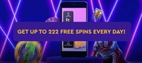 Grab up to 222 Free Spins Daily