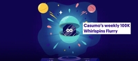 Whirlspins Flurry at Casumo - 100K Free Spins Given Each Month
