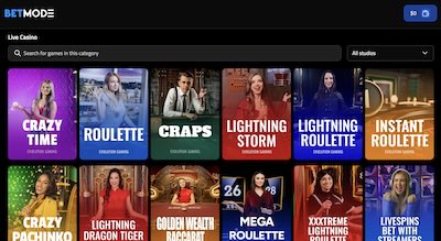 Betmode Live Casino
