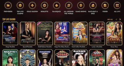 GrandClub's live casino