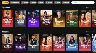 Just Casino Live Games