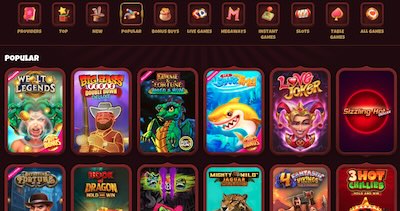 Magius Casino Popular Games