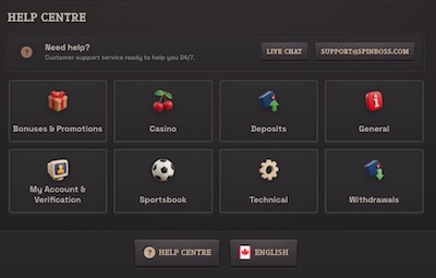 SpinBoss Help Centre